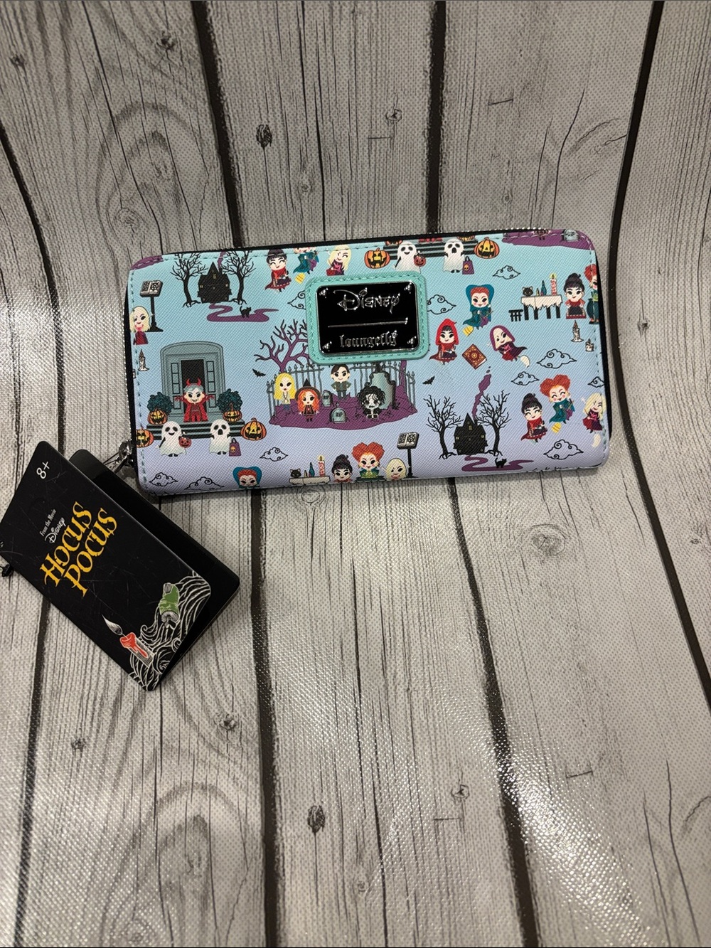 Loungefly Disney Hocus Pocus pastel blue purple Halloween wallet